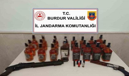 Burdurda kaçak alkol ele geçirildi