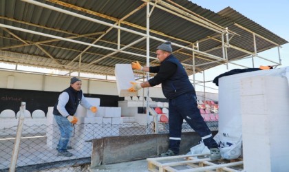 Burhaniyede çalışmalar aralıksız sürüyor