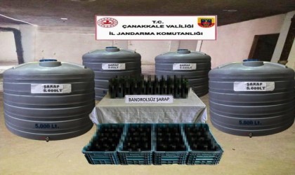 Çanakkalede 22 bin litre kaçak içki ele geçirildi