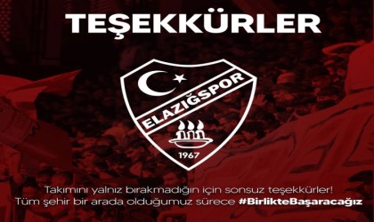 Elazığspordan taraftarlara önemli uyarı