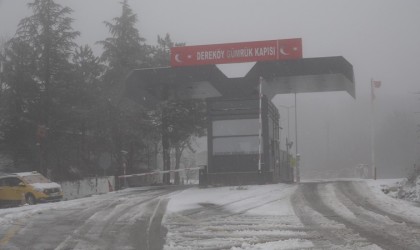 Kırklarelinin yüksek kesimlerinde kar yağışı etkili oluyor