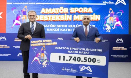 Mersin Büyükşehir Belediyesi, 270 kulübe 11 milyon 740 bin 500 TL destek sağladı