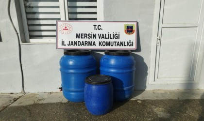 Mersinde 540 litre sahte içki ele geçirildi