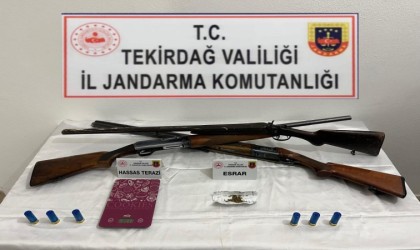 Tekirdağda uyuşturucu ve kaçakçılıkla mücadele operasyonu