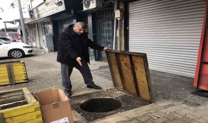 Tekirdağda vatandaşın lağım isyanı