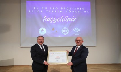 AİÇÜye TSE tarafından “TS EN ISO 90012015 belgesi” verildi