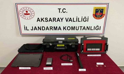 Aksarayda define avcıları suçüstü yakalandı