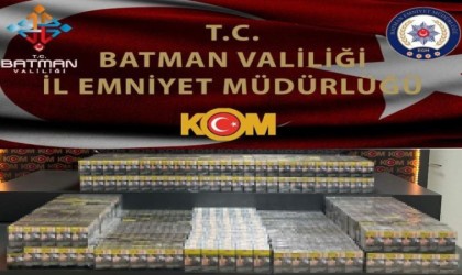 Batmanda bin 940 paket gümrük kaçağı sigara ele geçirildi