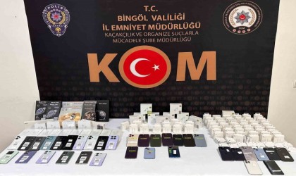 Bingölde 34 adet telefon ele geçirildi