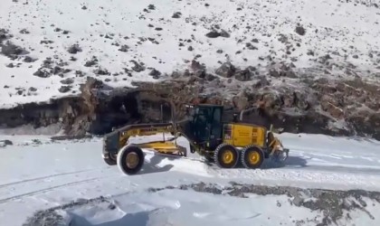 Iğdırda 10 günde 77 kilometrelik yol kardan temizlendi