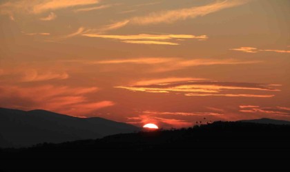 Ilgaz Dağında gün batımı mest etti