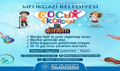 Melikgazide 2. Dönem Çocuk Korosu kayıtları başladı