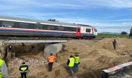 Menfez çalışması nedeniyle durdurulan tren seferleri başladı