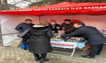 MHP Çankaya İlçe Başkanlığından vatandaşlara çorba ikramı